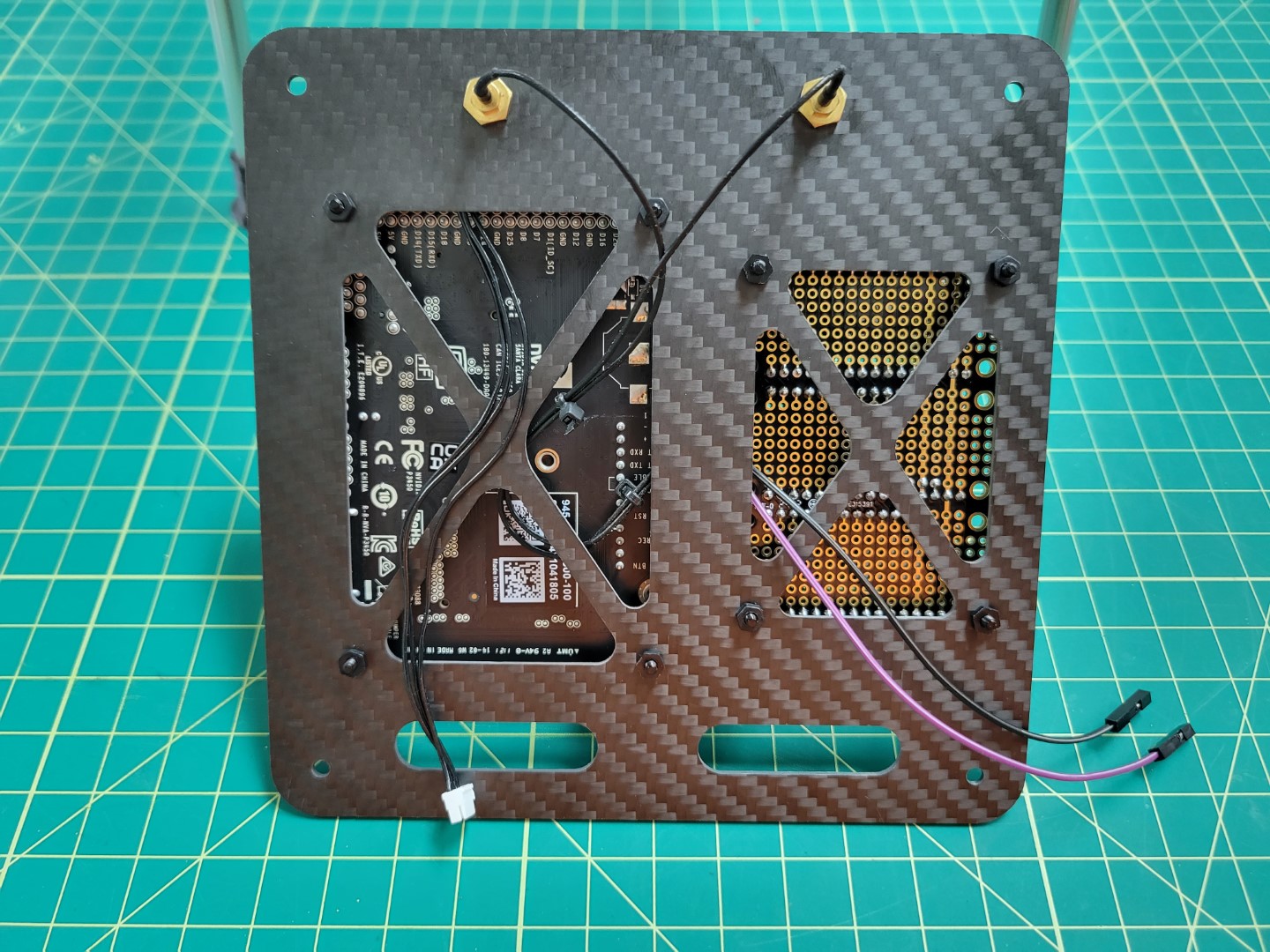 Cable management for top accessory plate