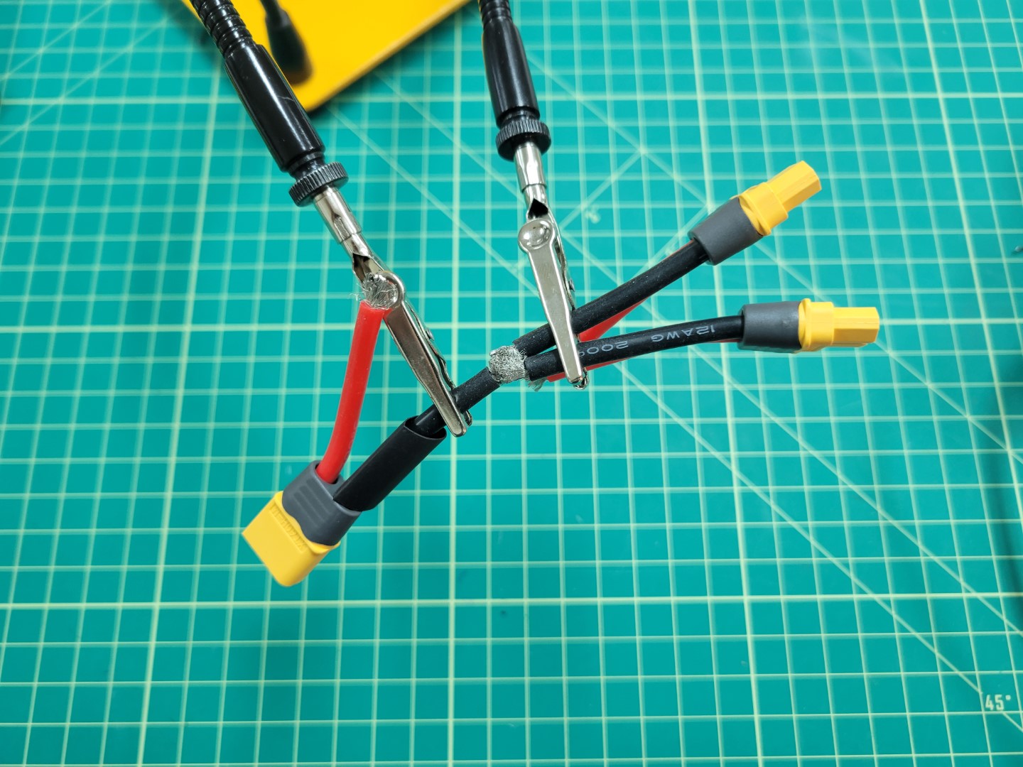 Soldering XT60 cables