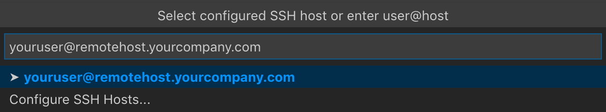 SSH Connect To Host