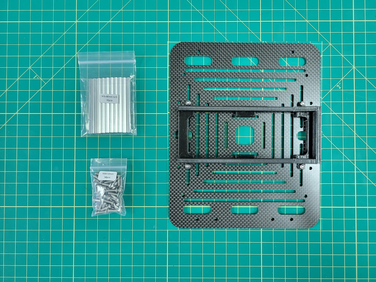 Standoffs and screws for accessory plate mounting