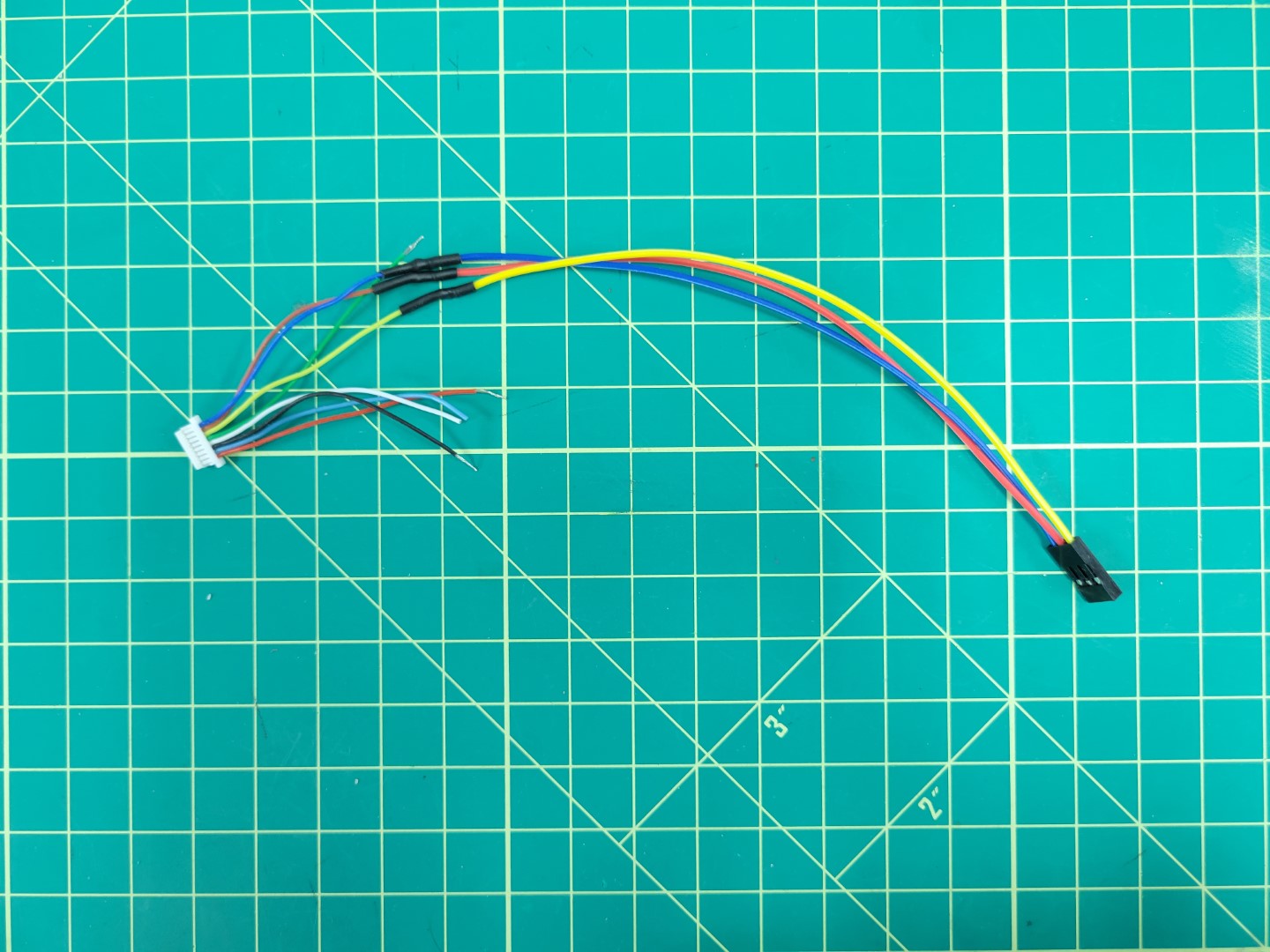 M2, M3, and M4 wires soldered